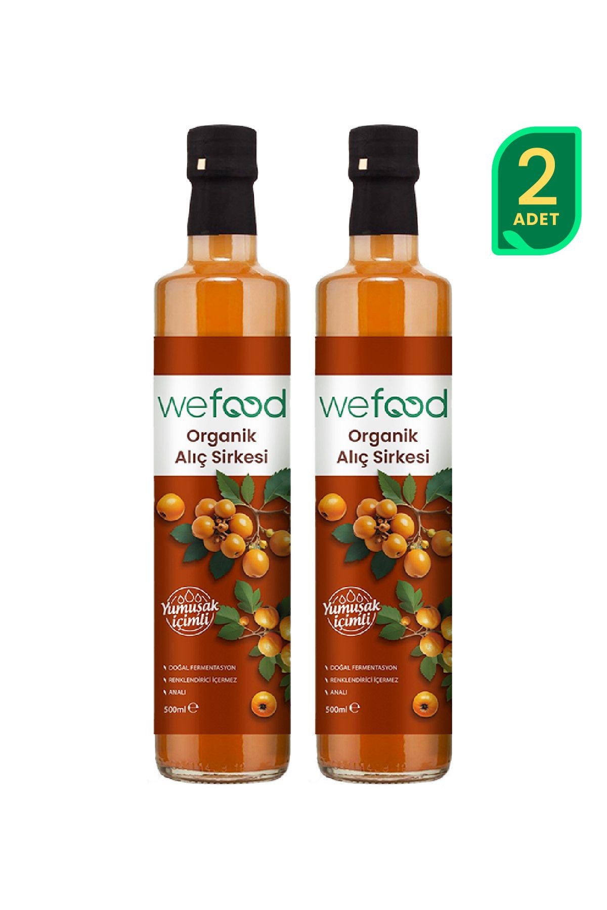 Organik Alıç Sirkesi 500 ml 2'li