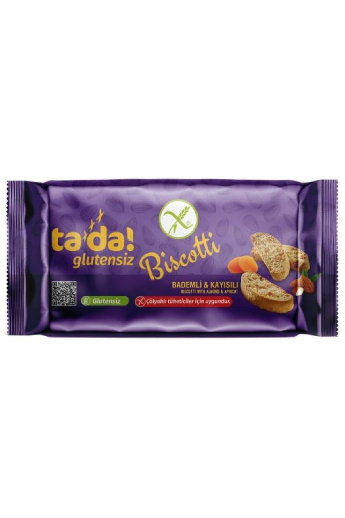 Glutensiz Gluten Free Bademli Kayısılı Bıscotti 110 Gr