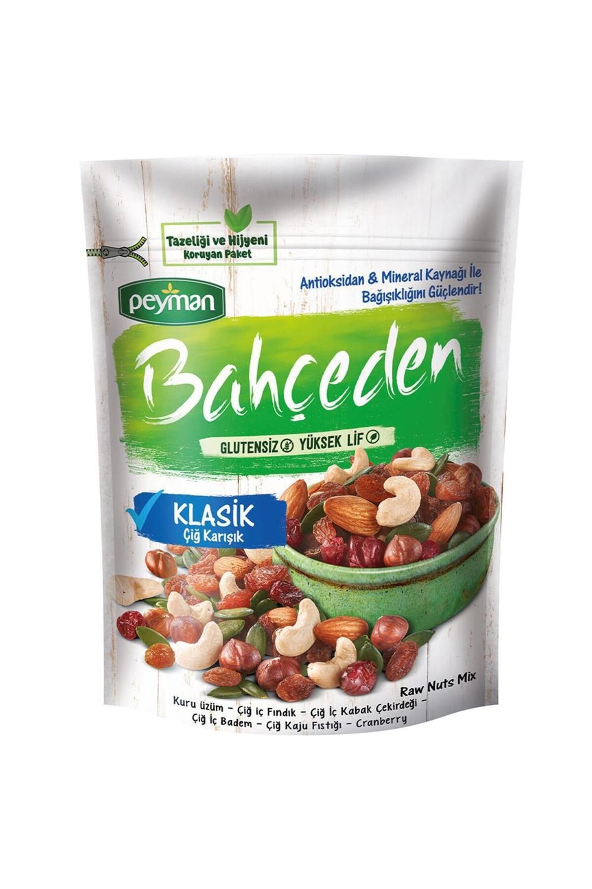 Bahçeden Klasik Çiğ Karışık Kuruyemiş 165 G
