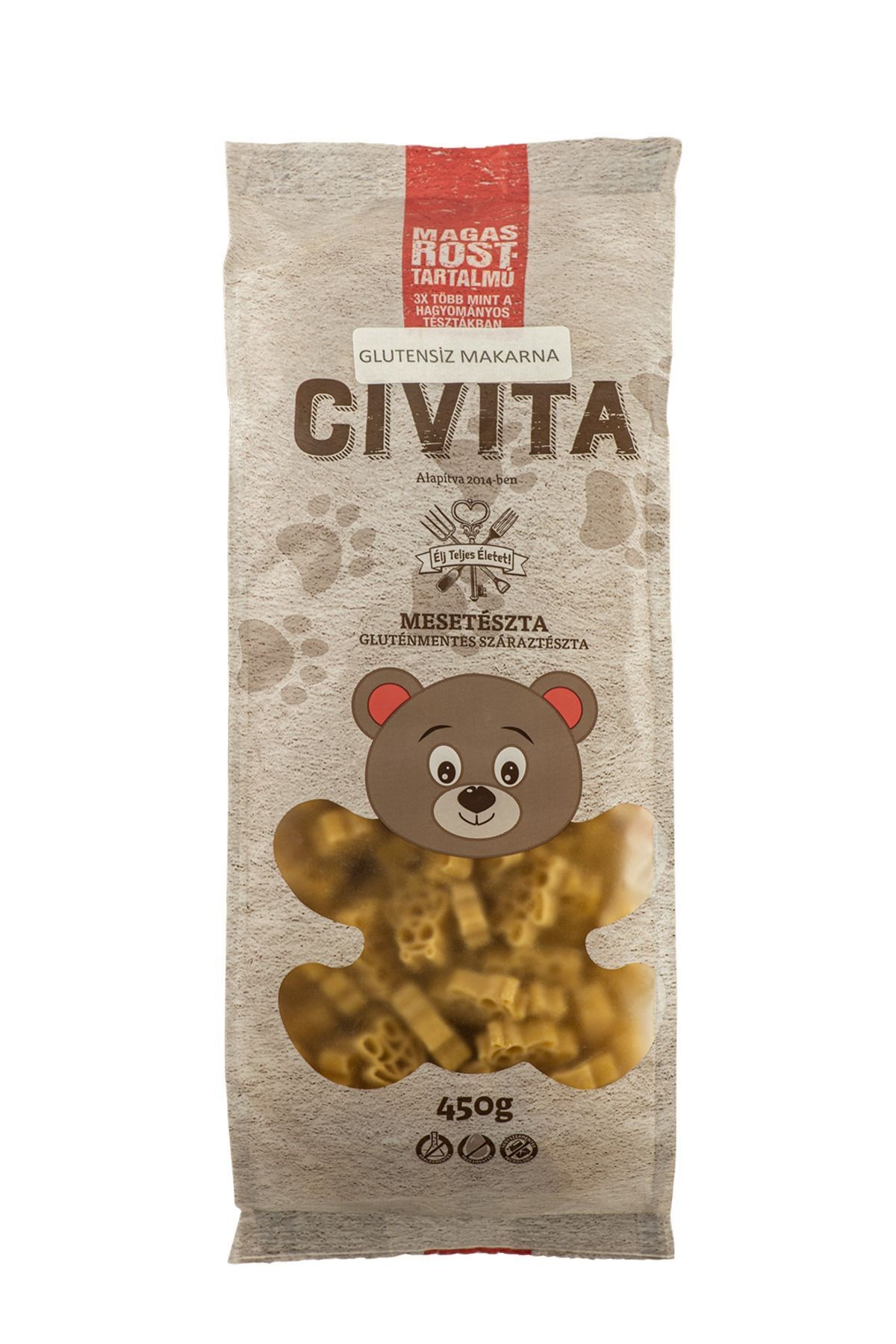 Teddy Glutensiz Ayıcıklı Makarna 450 gr