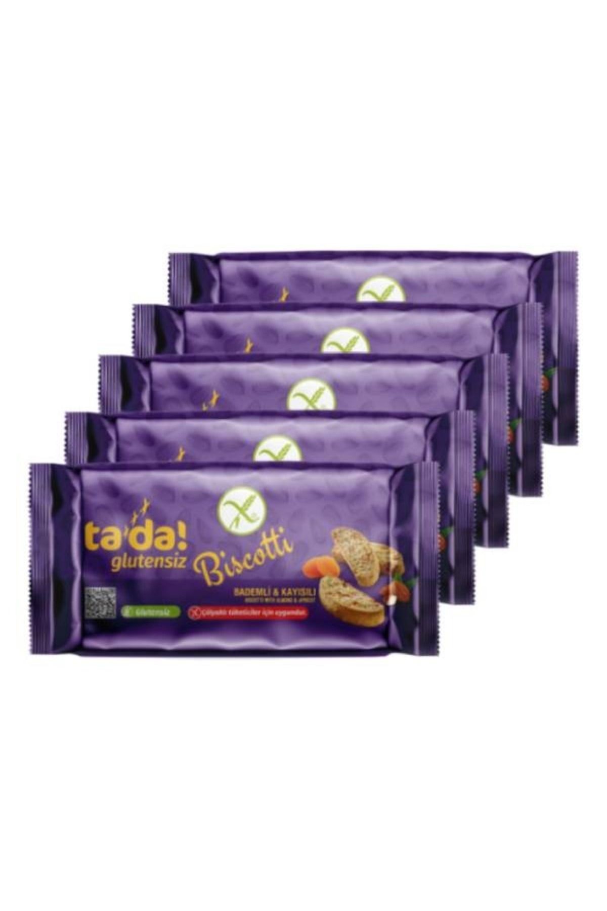 Glutensiz Gluten Free Bademli Kayısılı Bıscotti 110 Gr (5 Adet)