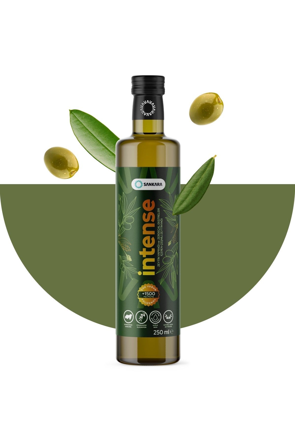 1500 Ultra Yüksek Polifenollü Intense Zeytinyağı 250 ml