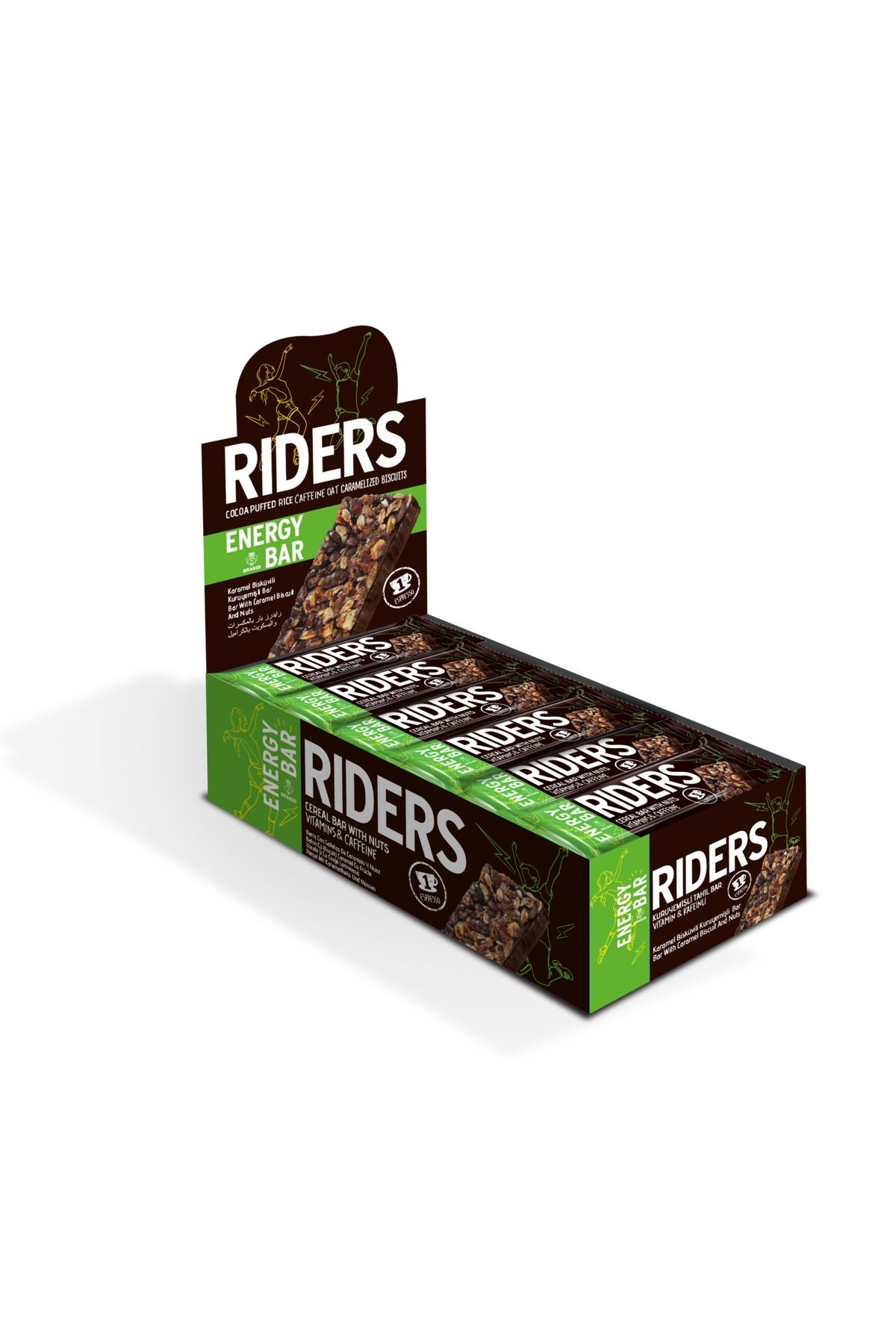RIDERS KURUYEMİŞLİ ENERGY BAR 40GR (24 adet )