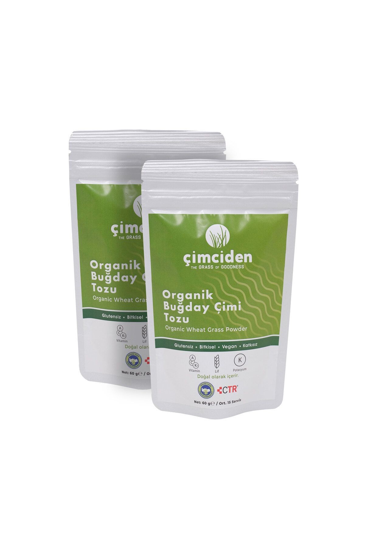 Organik Buğday Çimi Tozu 60 gr X 2 Adet
