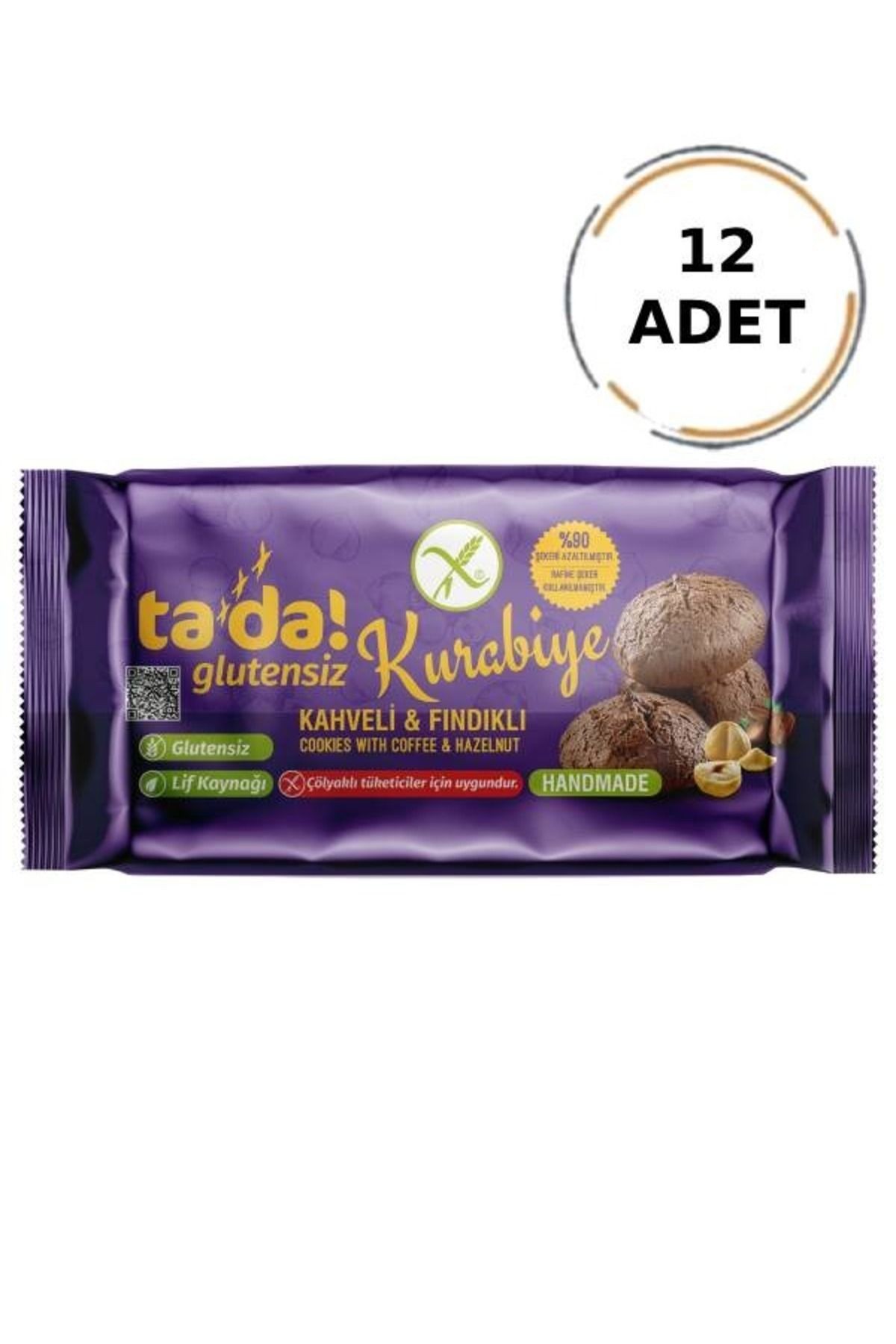 Glutensiz Gluten Free Kahveli Ve Fındıklı Kurabiye 75 Gr (12 Adet)