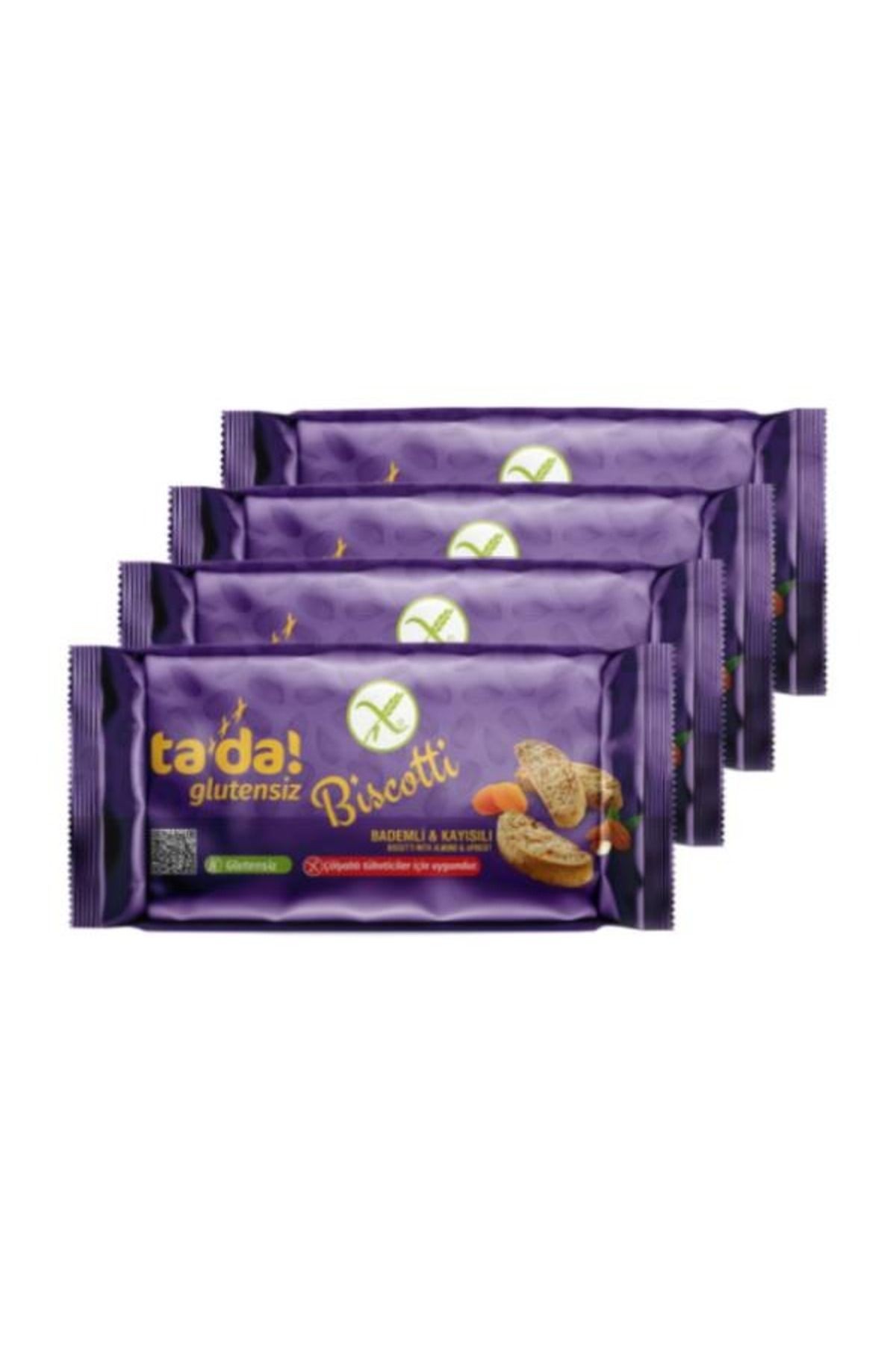 Glutensiz Gluten Free Bademli Kayısılı Bıscotti 110 Gr (4 Adet)