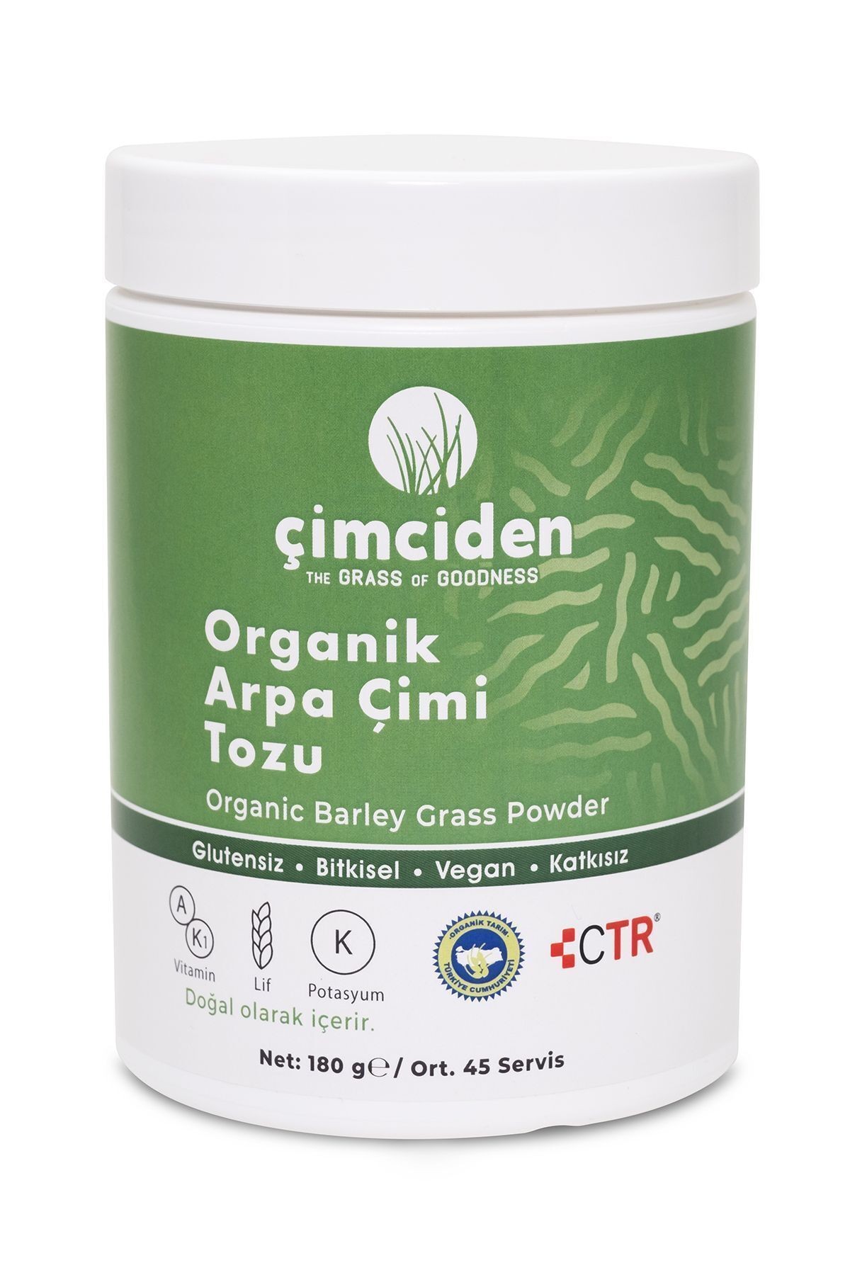 Organik Arpa Çimi Tozu 180 Gr - 45 Servis