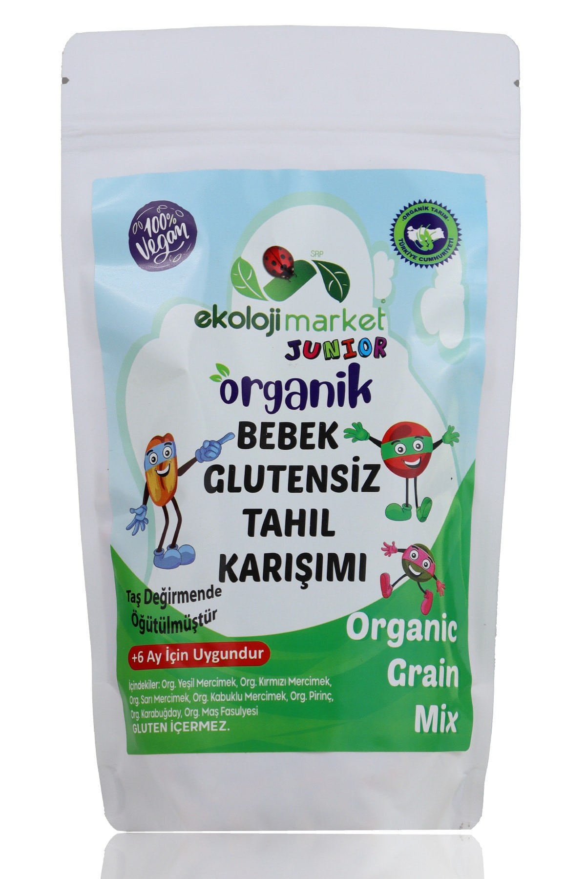 E.M. Organik Junior Bebek Glutensiz Tahıl Karışımı 250 gr
