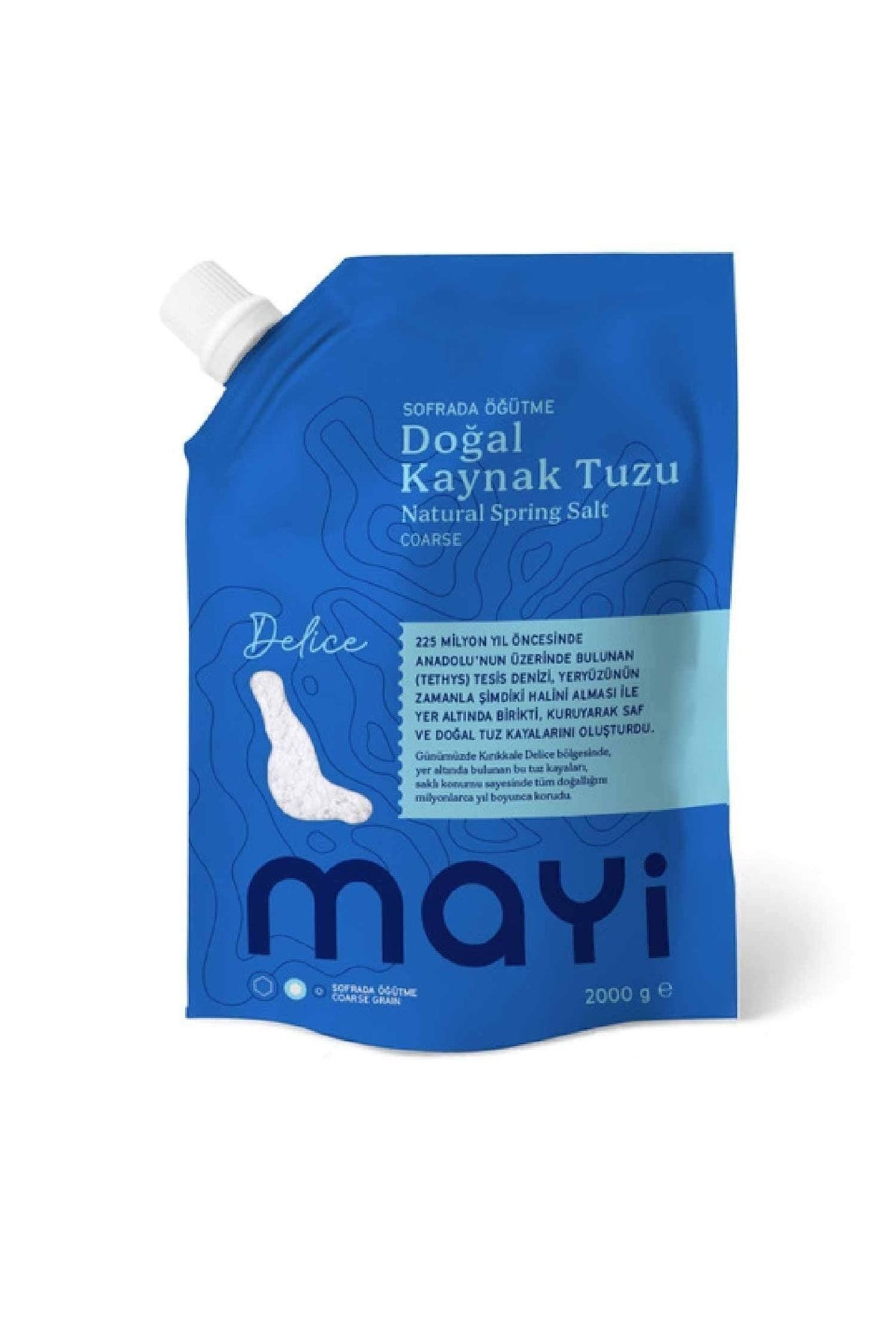 Mayi Delice Doğal Salamura (Sofrada Öğütme) Tuzu 2 Kg