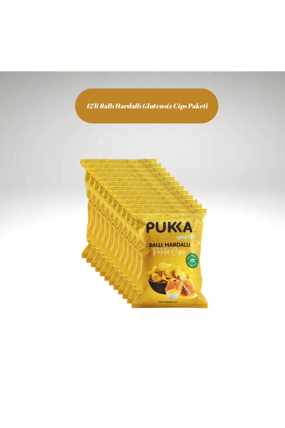 12'li Ballı Hardallı Glutensiz Cips Paketi