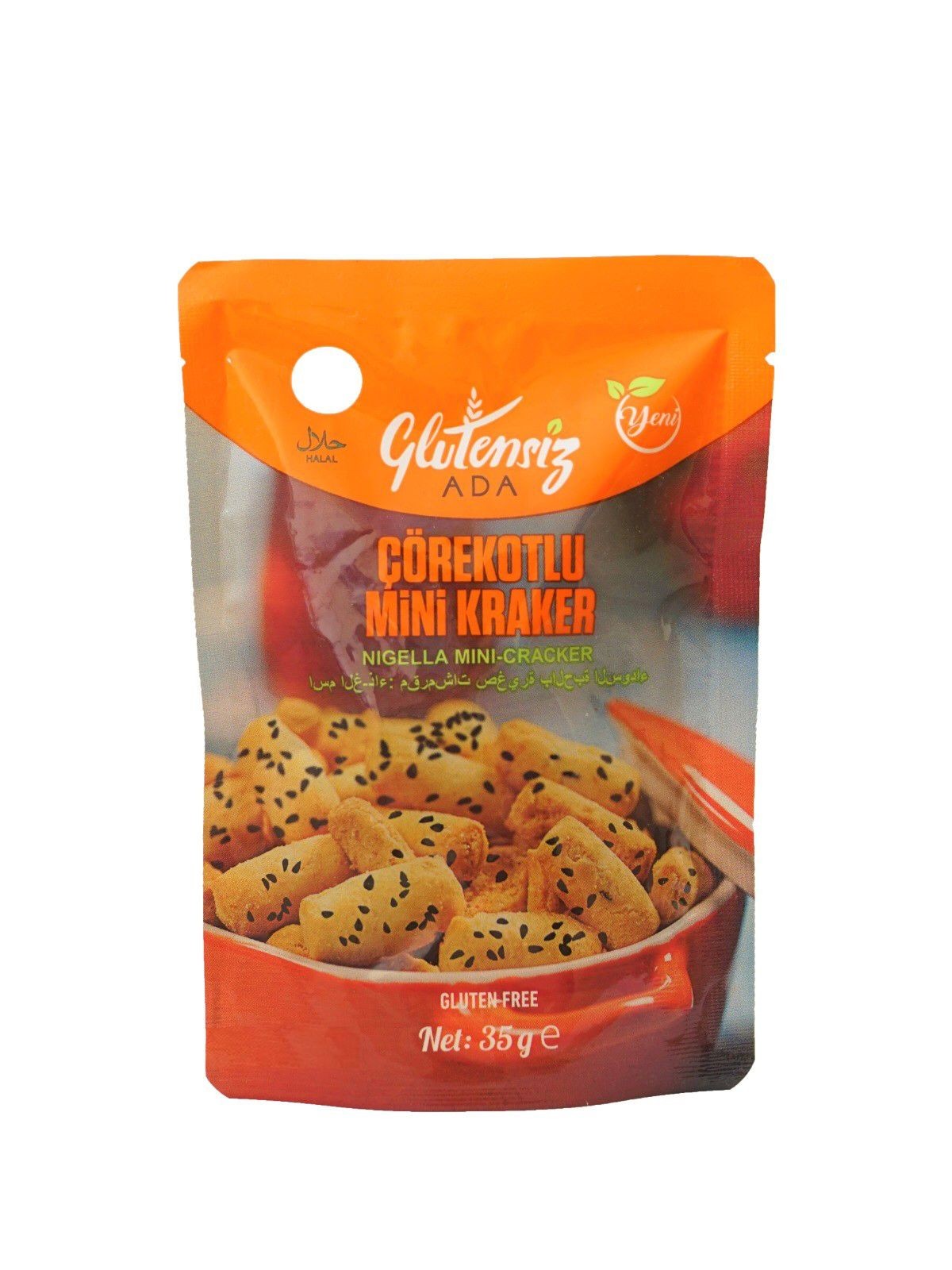 Glutensiz Ada Çörekotlu Mini Kraker 35 g