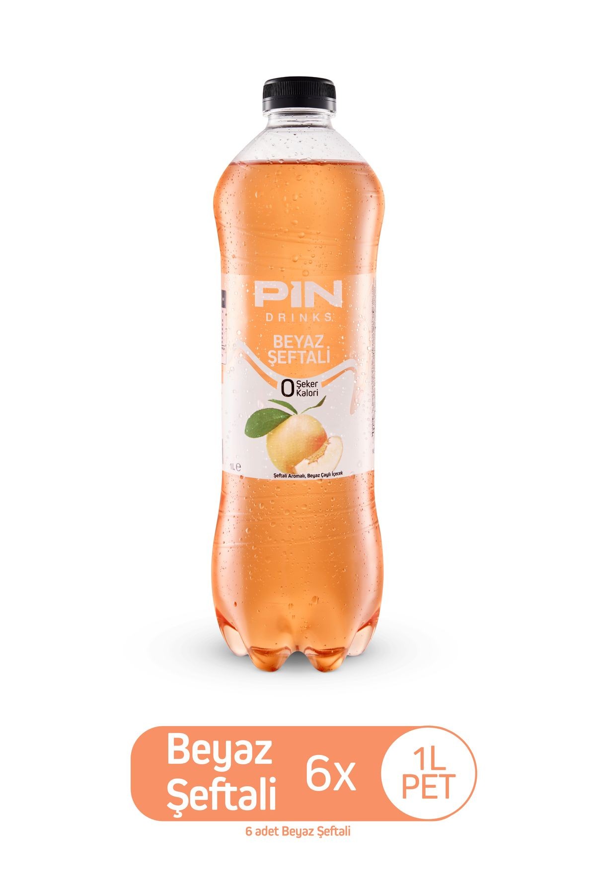 Beyaz Şeftali Beyaz Çaylı Özel Seri - Şekersiz & Kalorisiz 1 Litre X 6 Adet Ice Tea