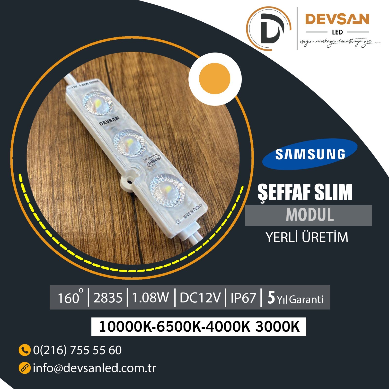 SAMSUNG 12V 1.08W MODÜL LED cover pic