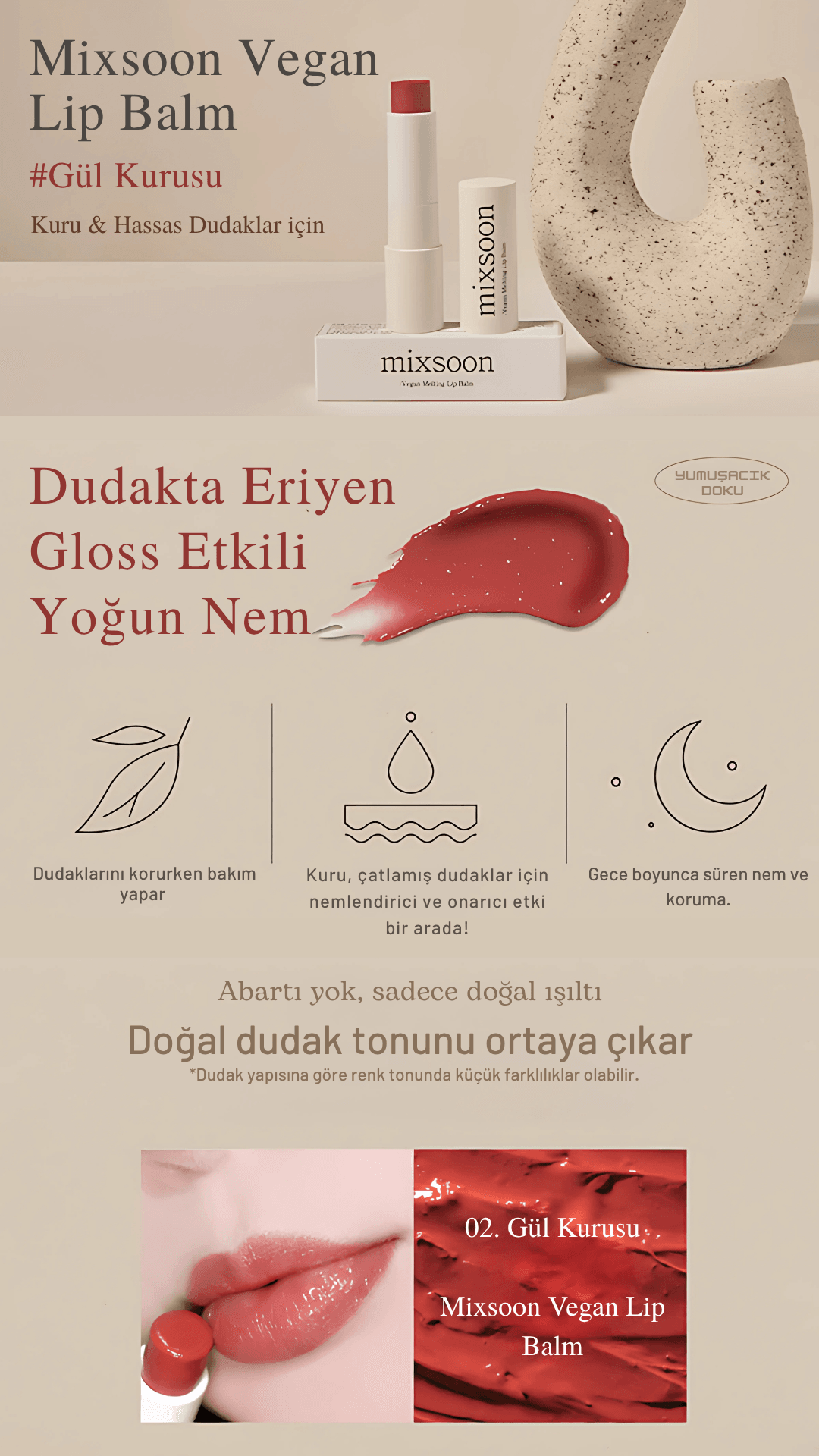 Vegan Melting Lip Balm 4gr