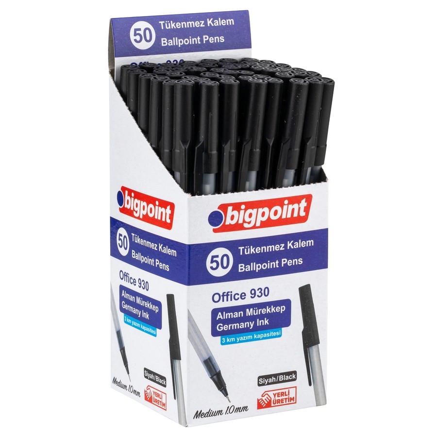 Bigpoint Tükenmez Kalem Büro (50) Adet 1.0 Mm 