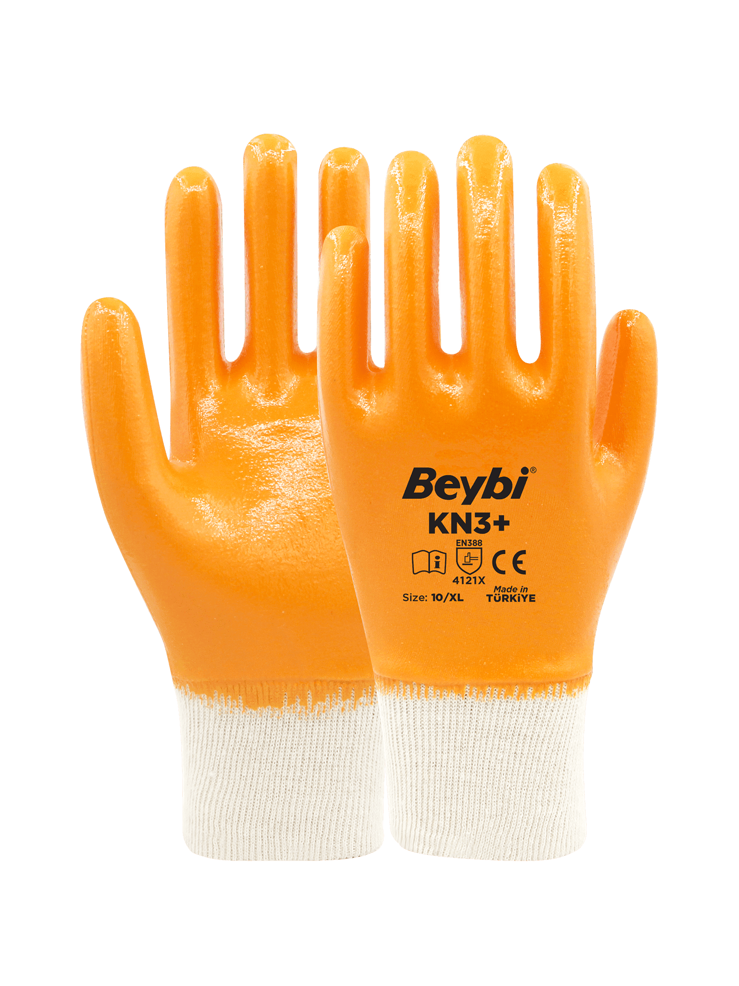 Beybi KN3+ Nitril Kaplı Pamuk Eldiven
