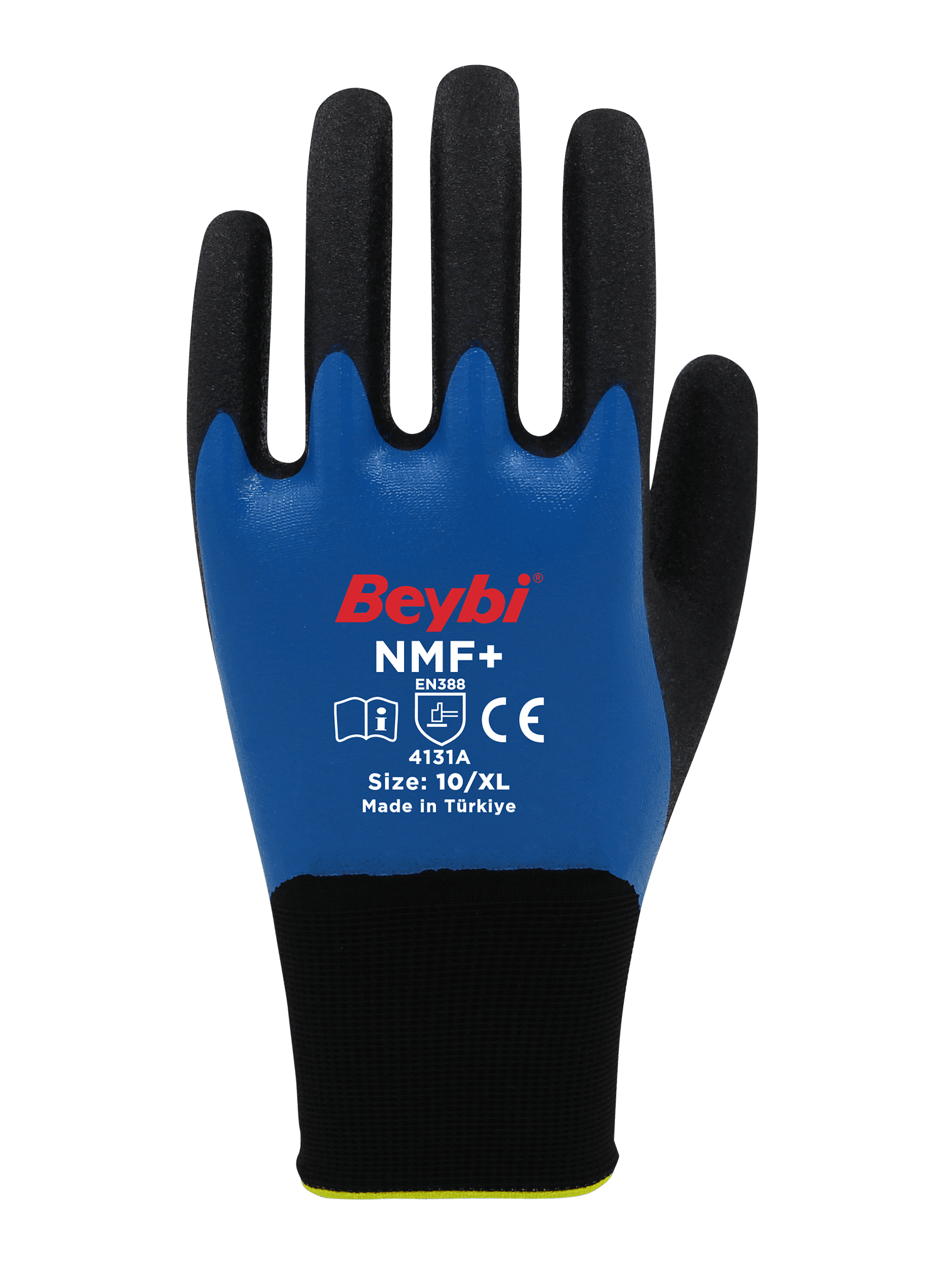 Beybi NMF+ Tam Kaplı Mikro Köpük Nitril Kaplı Polyester Örgü Eldiven