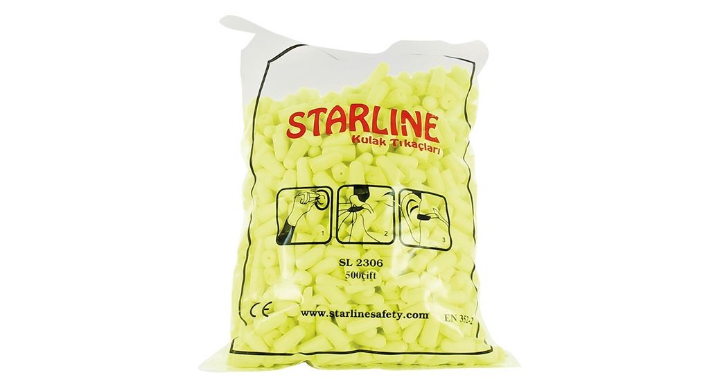 Starline 2306 250 Çift Dökme Kulak Tıkacı 30db