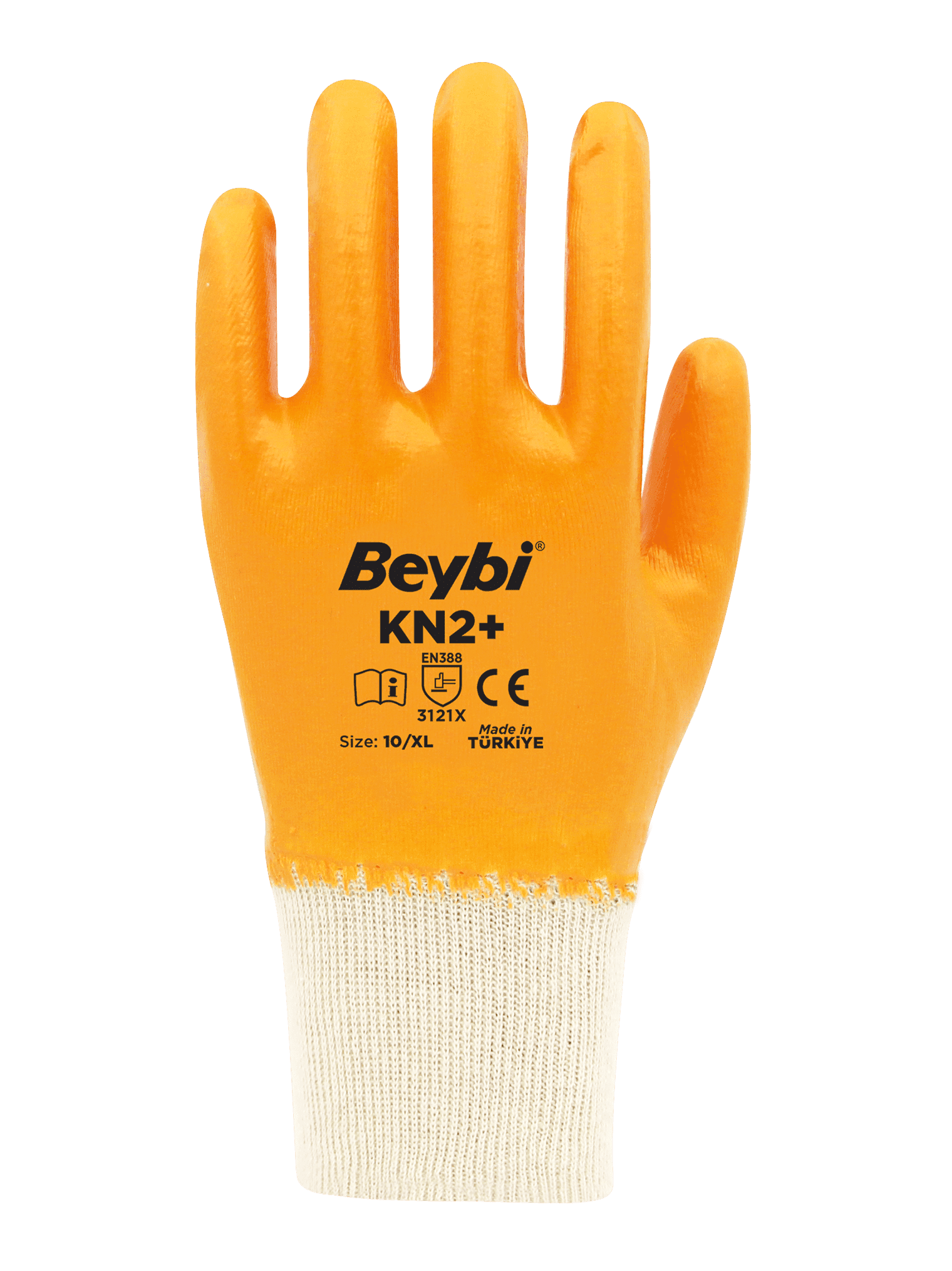 Beybi KN2+ Nitril Kaplı Pamuk Eldiven