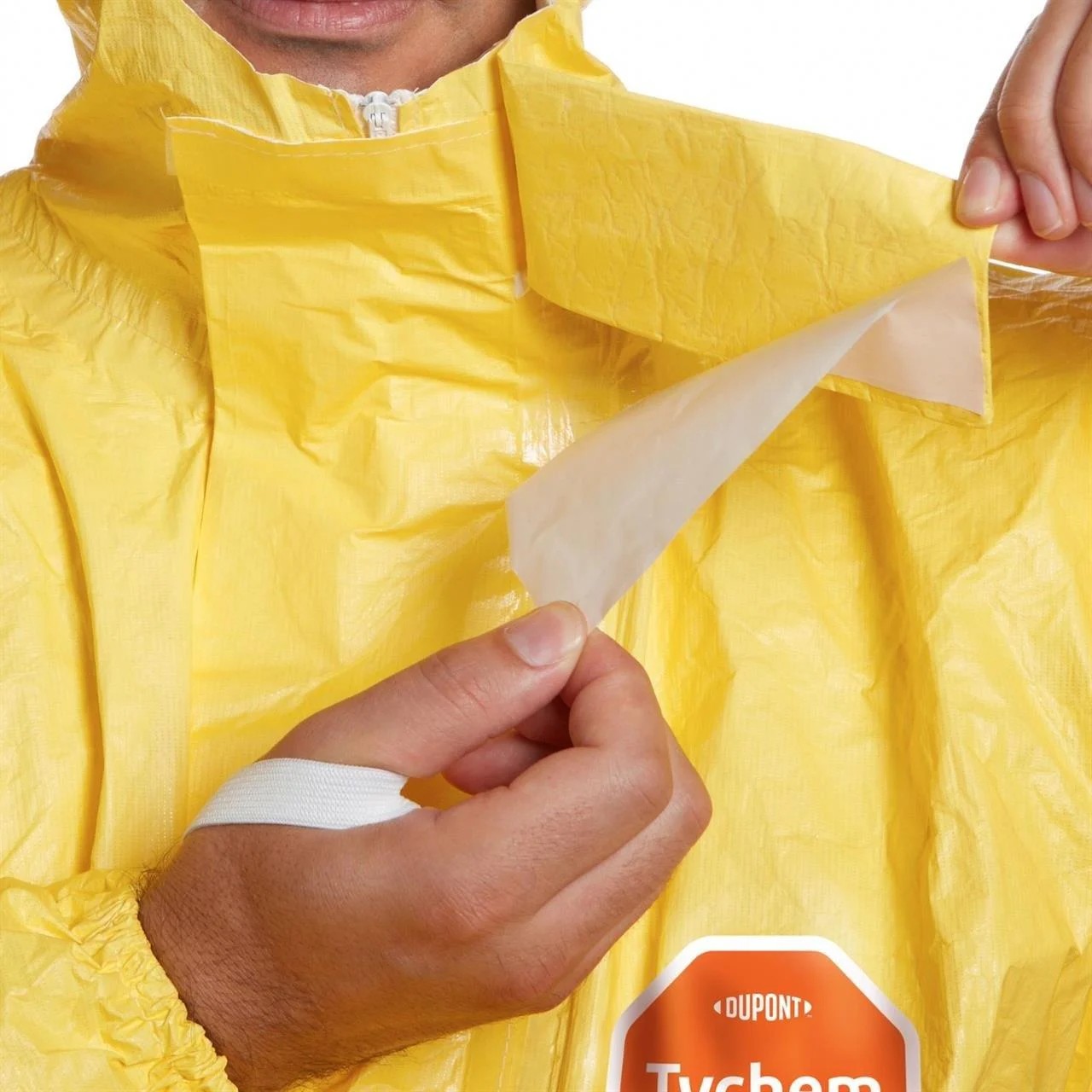 DuPont™ Tychem® 2000 C Fermuarlı ve Yapışkanlı Kimyasal Koruyucu Tulum