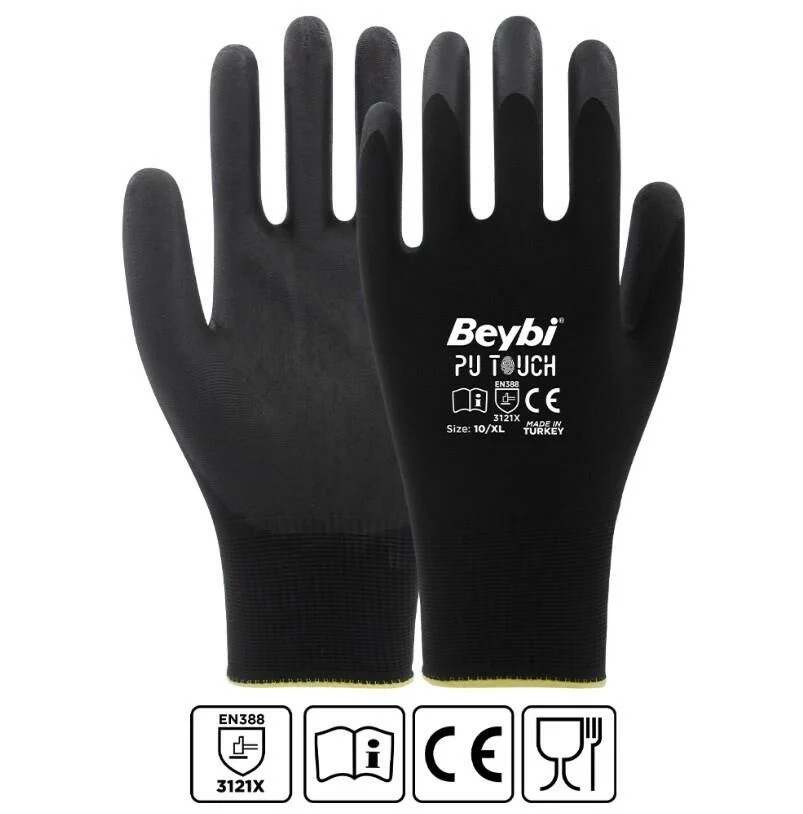 Beybi PU TOUCH Poliüretan Kaplı Polyester Eldiven