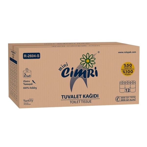 Rulopak Mini Cimri Tuvalet Kağıdı 2 Katlı 5 Kg
