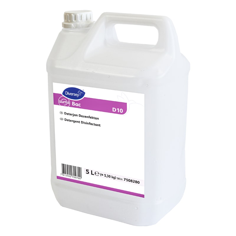Diversey SUMA Bac D10 Dezenfektanlı Yüzey Deterjanı 5L