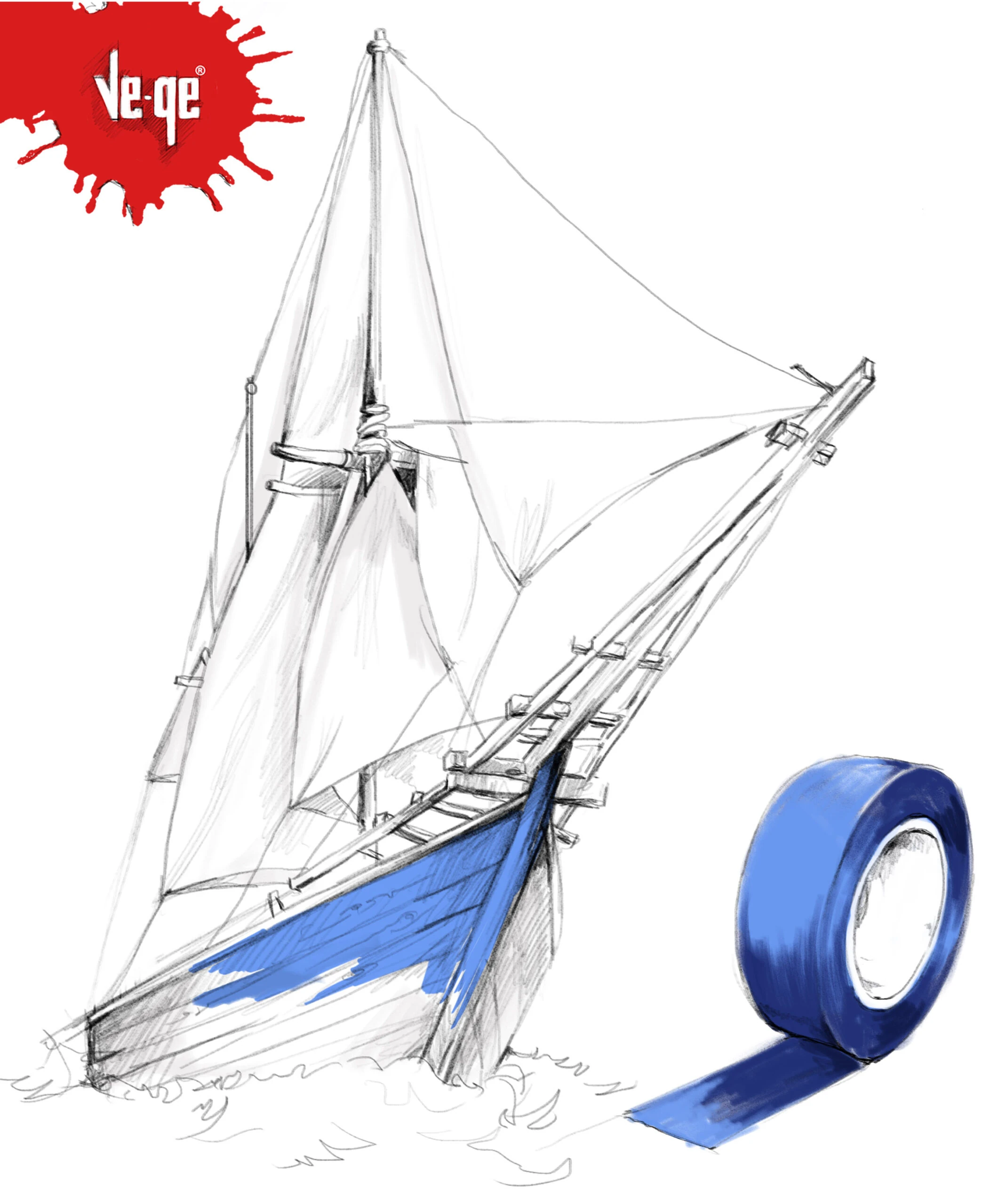 Bant -  Maskeleme Bandı - Endüstriyel Mavi Dış Ortam Outdoor