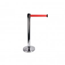 KROM BARİYER - Geri Sarımlı Kırmızı Şeritli - Tabanı Ağırlıklı / 91 cm