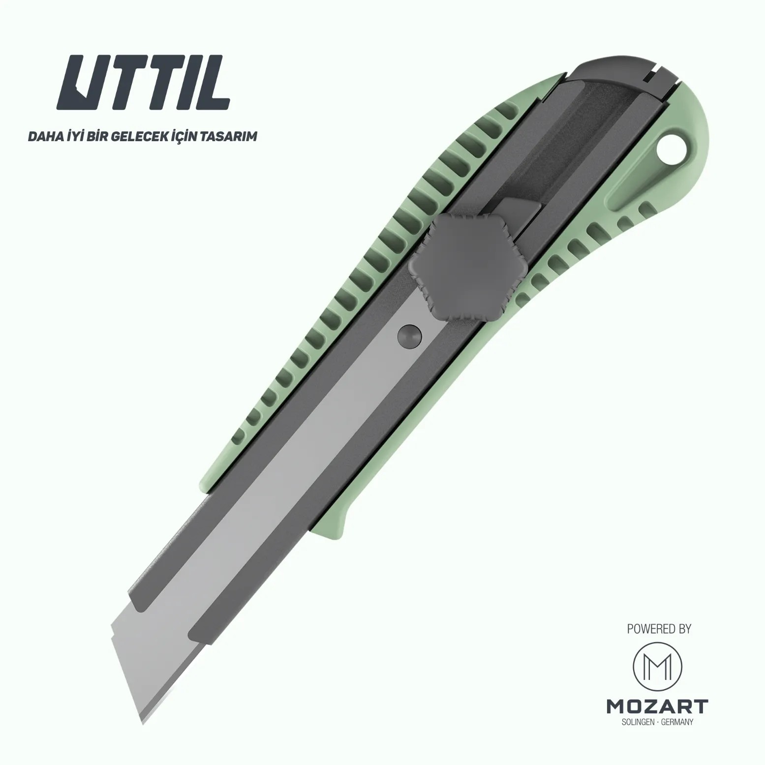 Uttıl 18 mm Plastik Gövdeli Vidalı Maket Bıçağı