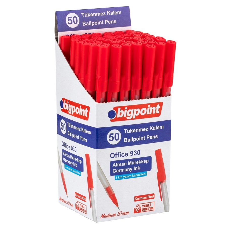 Bigpoint Tükenmez Kalem Büro (50) Adet 1.0 Mm 