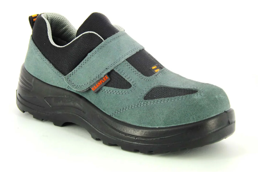 Ayak Koruyucu - S1 - Çelik Burunlu Süet İş Ayakkabısı - Gri Siyah