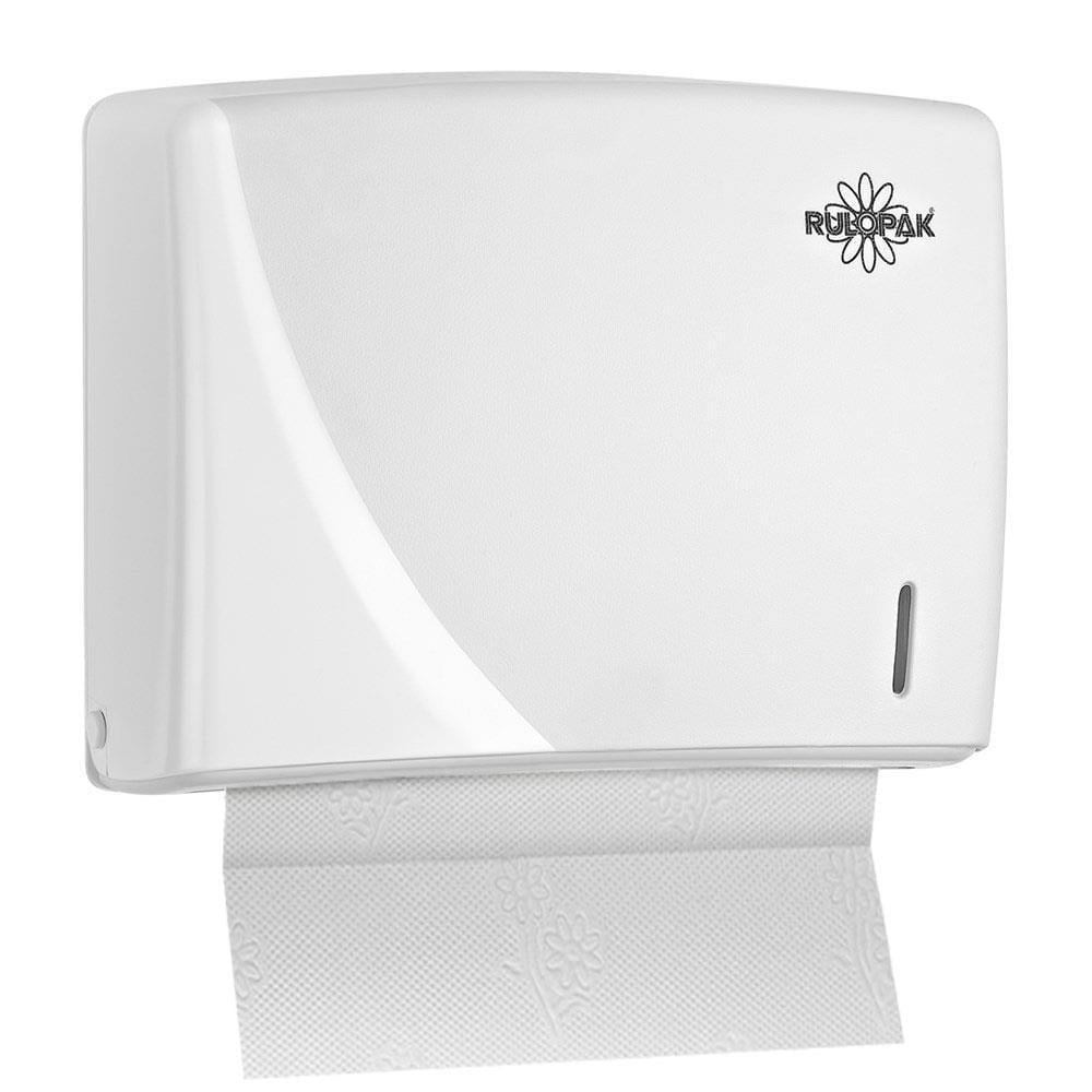 Rulopak Modern Z Katlama Kağıt Havlu Dispenseri 200'Lü Transparan Beyaz
