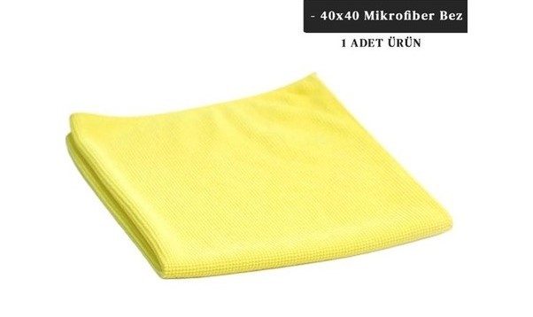 Diversey SOLARE Microjet Mikrofiber Temizlik Bezi Sarı 40 x 40 CM