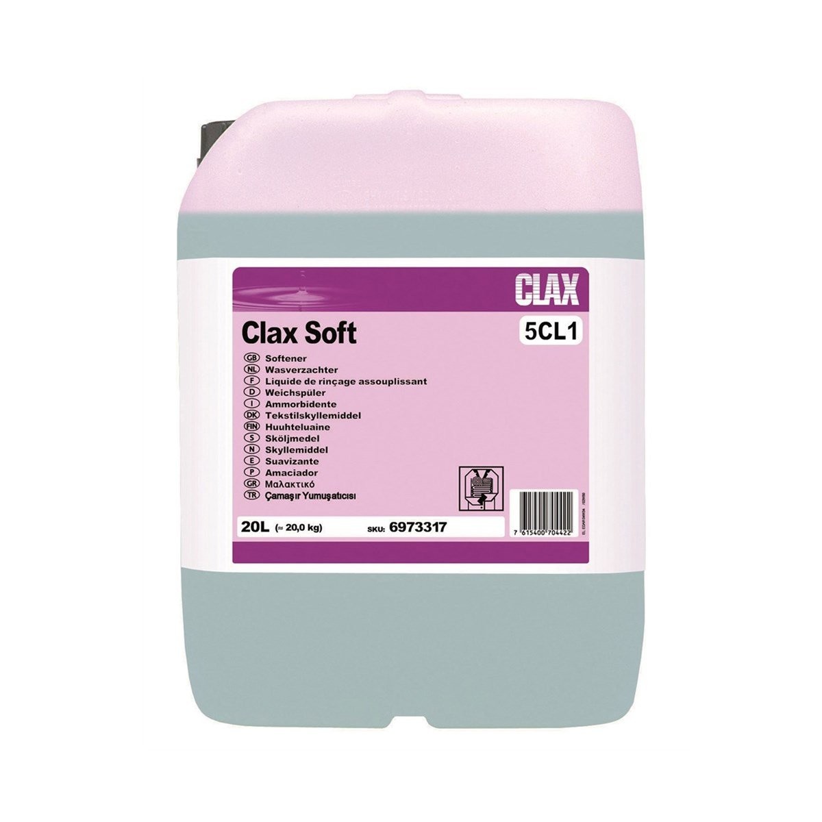 Diversey CLAX Soft 5CL1 Çamaşır Yumuşatıcı 19 Kg