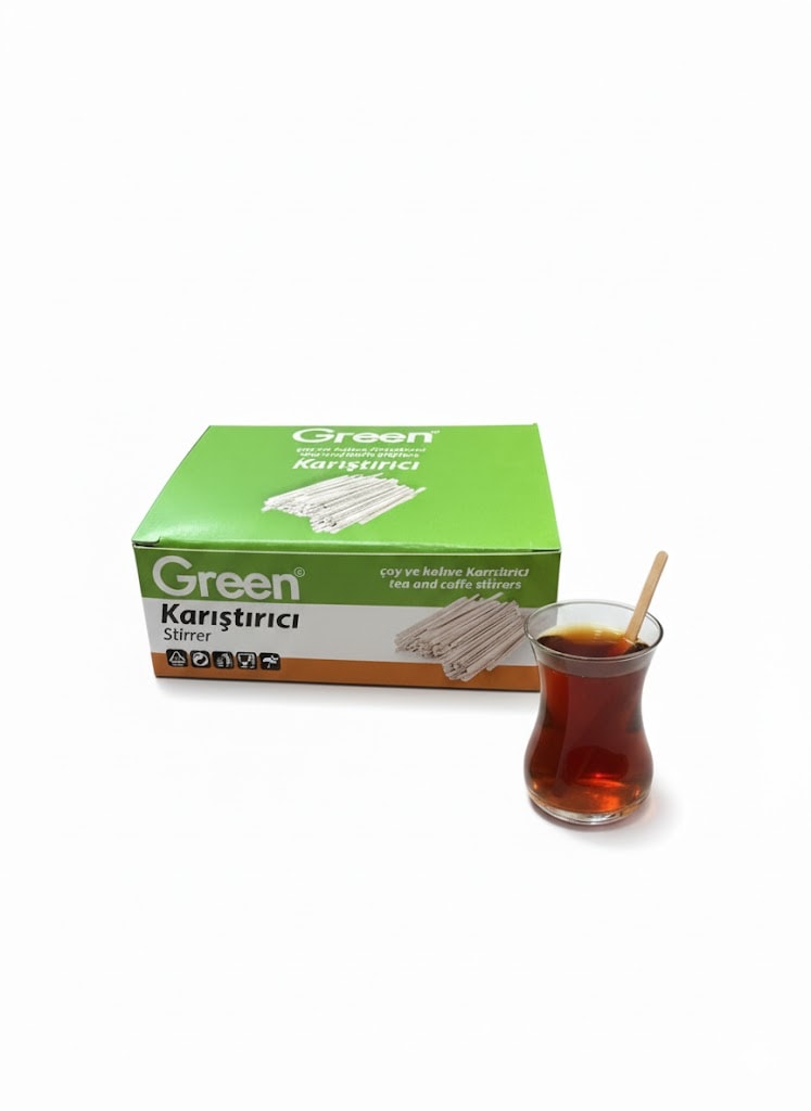 Green ahşap karıştırıcı 400 ADET