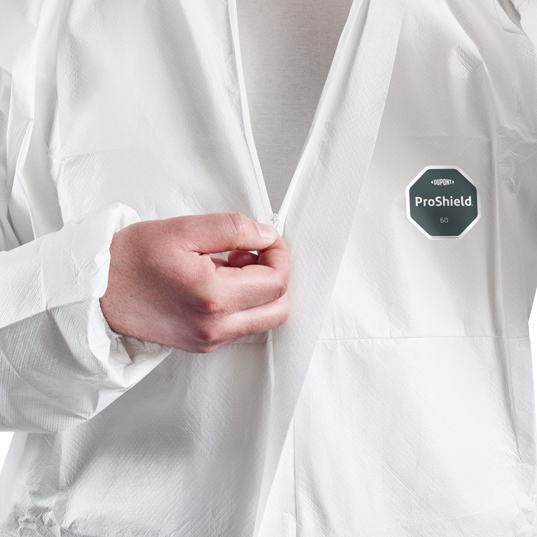 DuPont™ ProShield® 60 lamineli Tek Kullanımlık Kimyasal Dayanımlı Koruyucu Tulum