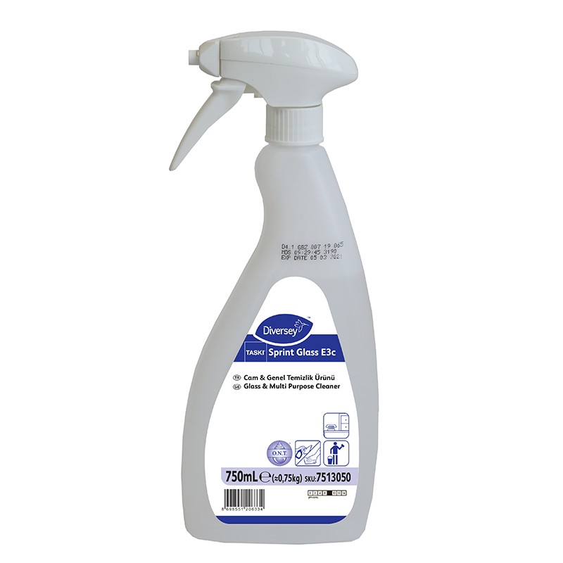 Diversey Taski Sprint Glass E3C Cam Temizleme Ürünü 750 ML