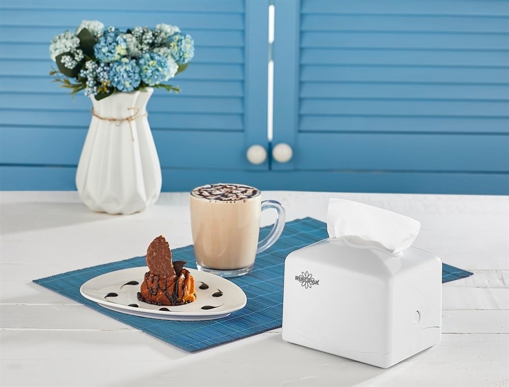 Rulopak Tekçek Mini Peçete Dispenseri Beyaz