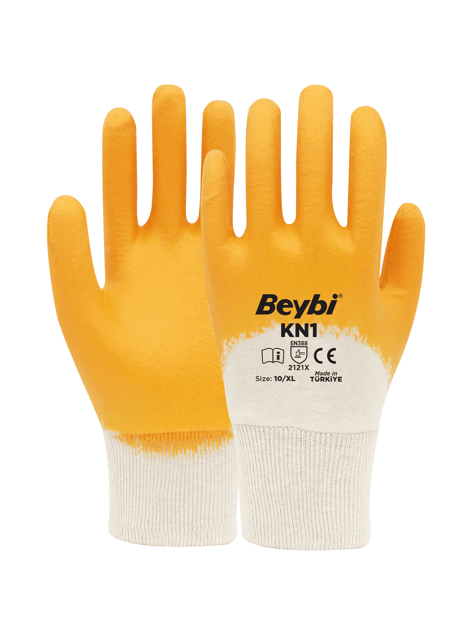 Beybi KN1 Nitril Kaplı Pamuk Eldiven