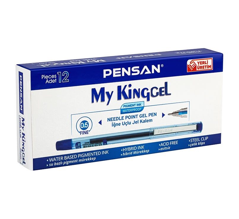 Pensan Metal Klipsli My King Jel Kalem