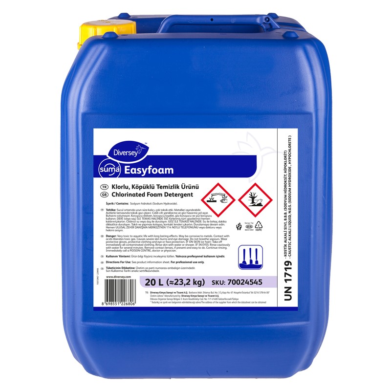 Diversey SUMA Easyfoam Klorlu Köpük Deterjan 20L