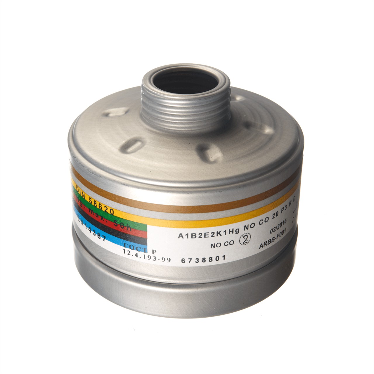 Drager X-Plore® RD40 Bağlantılı A1B2E2K1 Hg NO CO 20 P3 Filtre