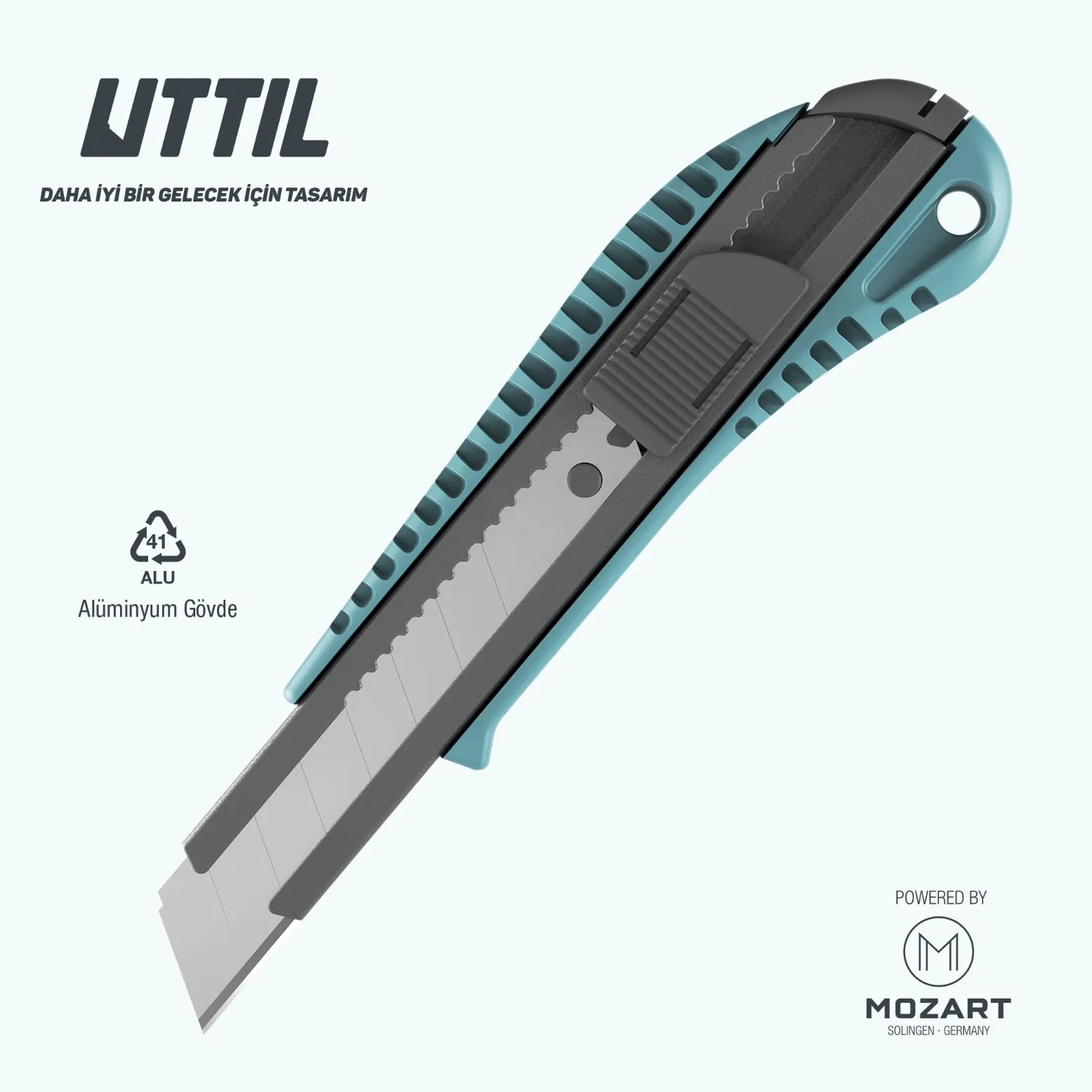 Uttıl 18 mm Alüminyum Gövde Maket Bıçağı