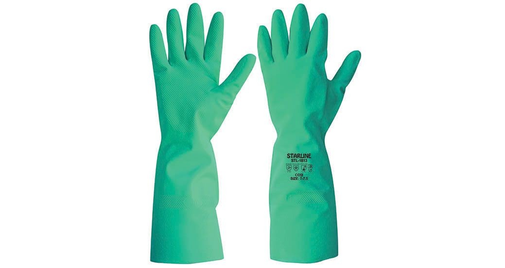 STL-1813 Kimyasala dayanımlı  Nitril Eldiven