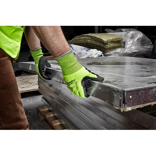 Milwaukee 4. Dereceli Yüksek Görünürlüklü Kesik Korumalı Eldiven
