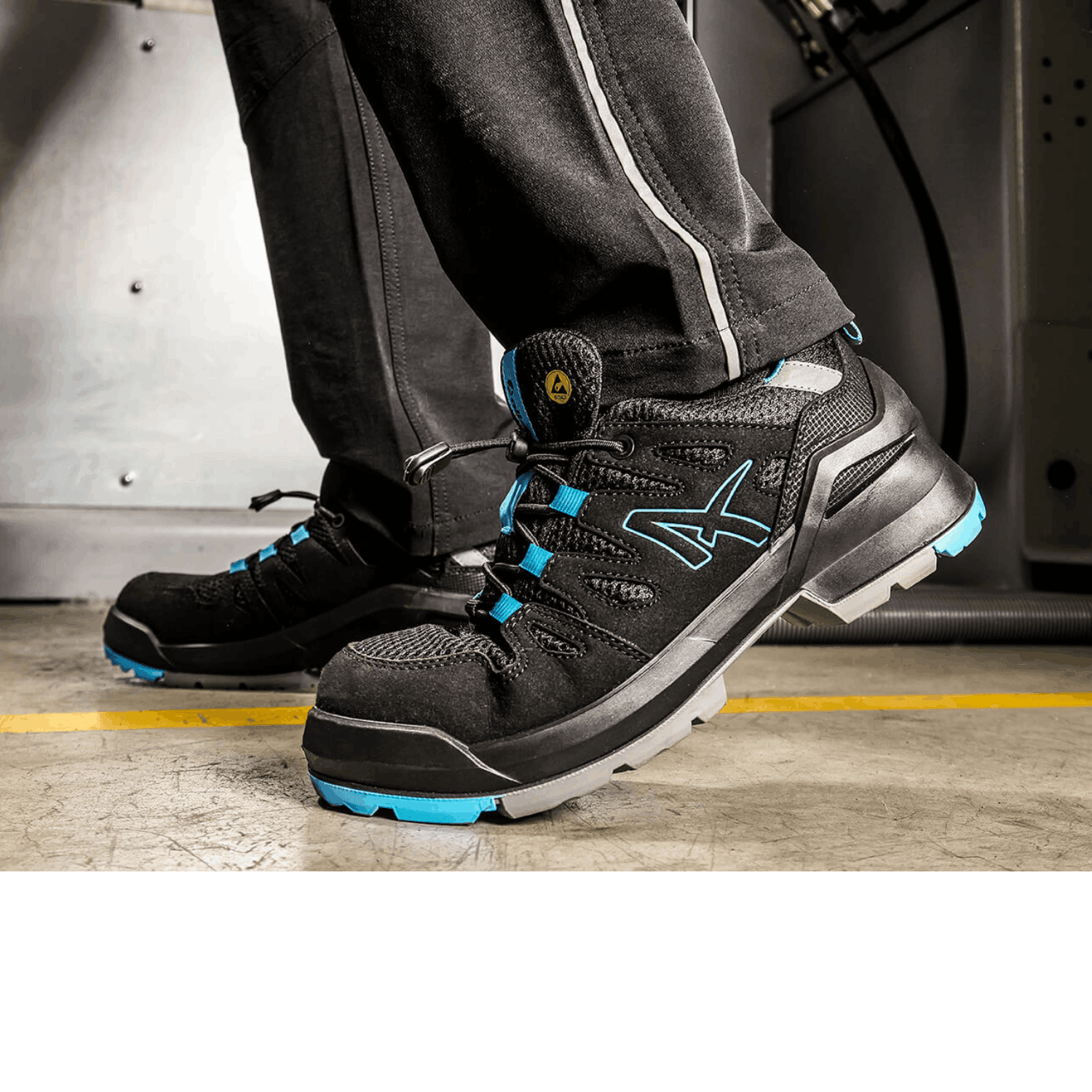 Albatros Fastpack SiyahMavi Low S1PL ESD İş Güvenliği Ayakkabısı