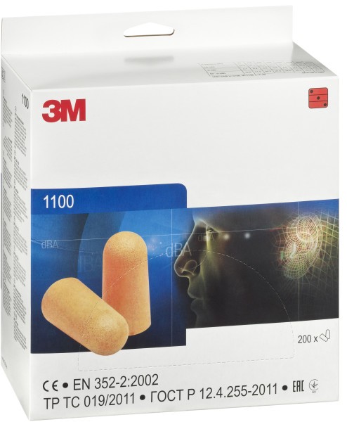 3M 1100 Kulak Tıkacı 200 Çift