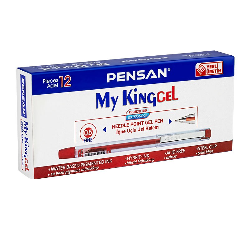 Pensan Metal Klipsli My King Jel Kalem