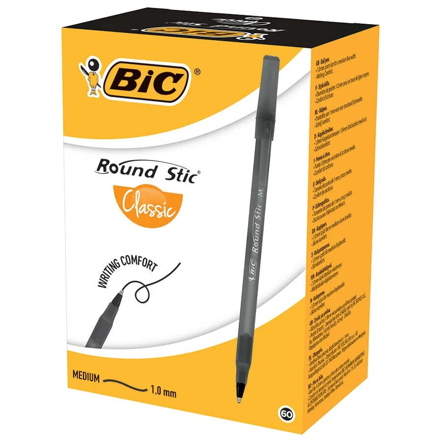 Bic Round Stic Medium Tükenmez Kalem Büro (60) adet 